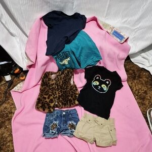 Girl's Size XS 4/5 6 Piece Lot Bundle
